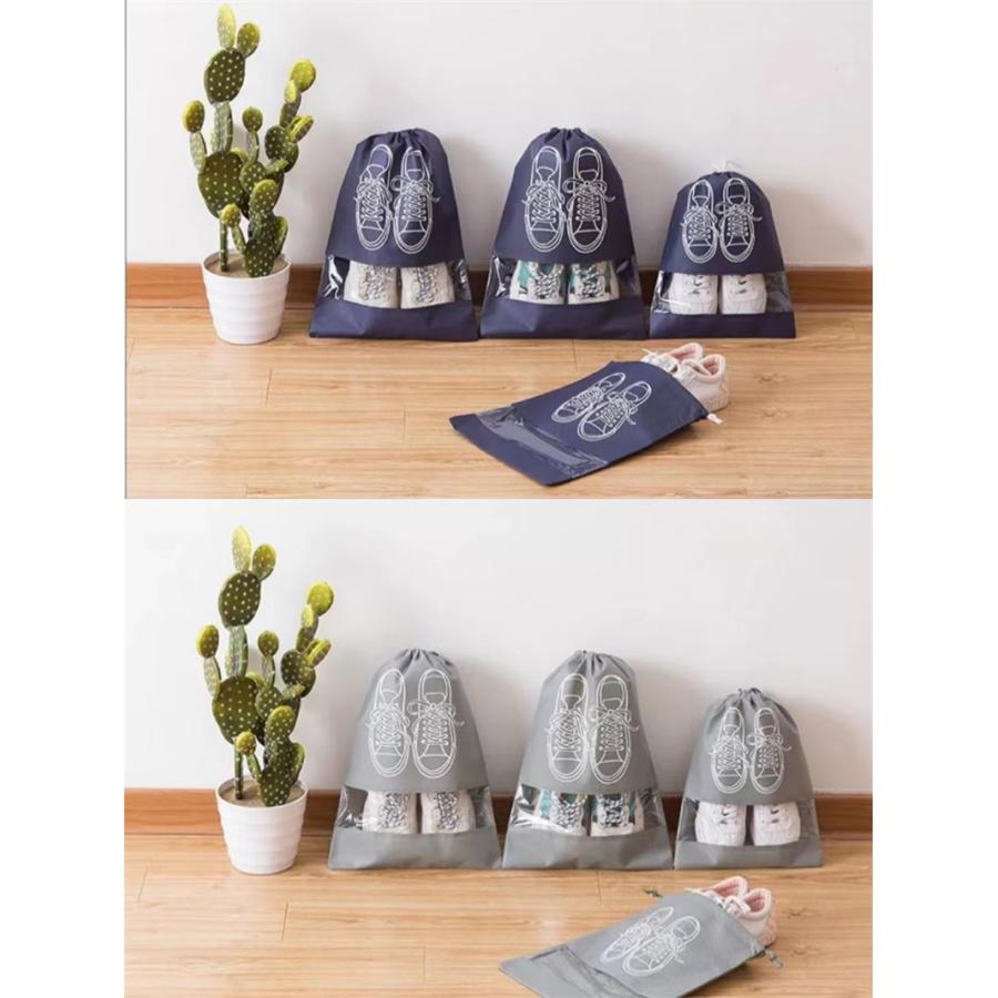 シューズ収納袋 シューズケース 靴収納 軽量 防塵防臭 シューズバッグ 不織布 巾着袋 小物入れ 靴入れ袋 旅行 出張 携帯便利 スポーツ シューズ入れ |  | 08
