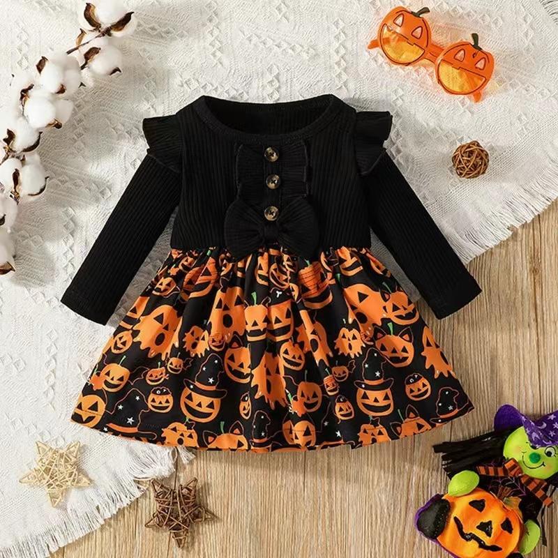 ベビーハロウィン ハロウィン ワンピース 女の子 オールインワンタイプ ハロウィン コスプレ イベント カボチャ 可愛い 赤ちゃん  ベビー |  | 04