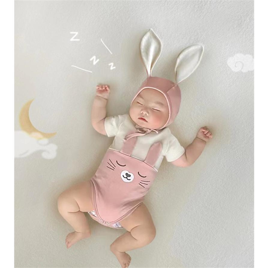 半袖 ウサギ 衣装 ロンパース ベビー 二点セット カバーオール 子供 服 帽子 2colors 可愛い フワフワ キッズ 赤ちゃん オシャレ 子ども かわいい 写真 |  | 07