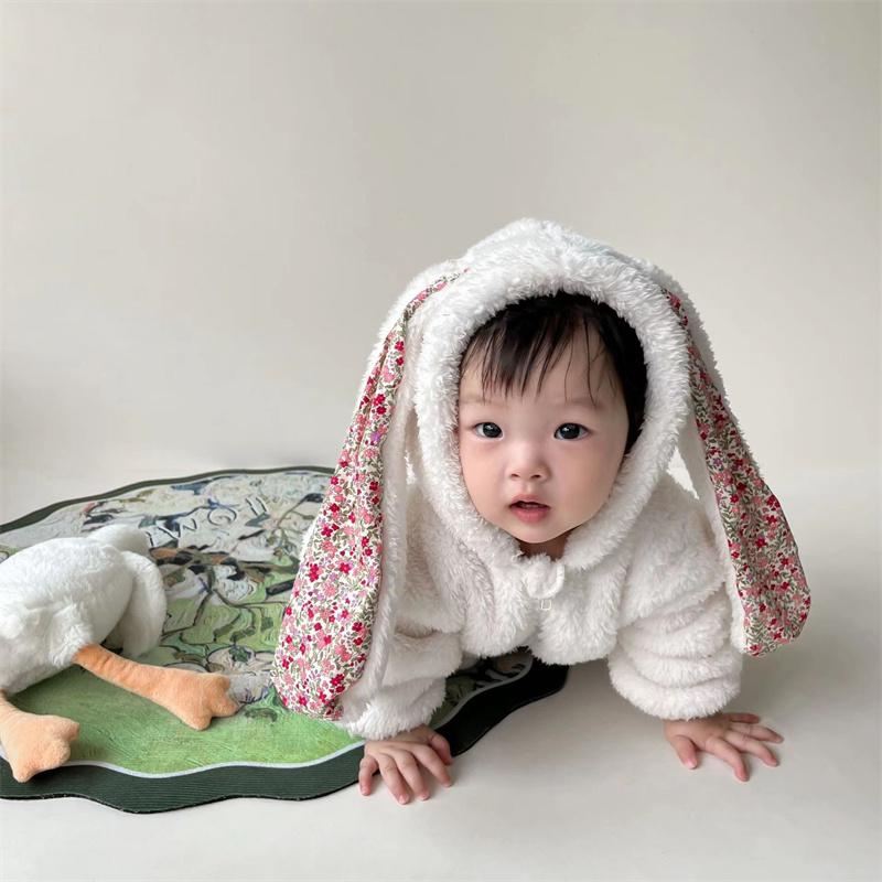 長袖 冬用 衣装 キッズ 動物  女の子 ロンパース ベビー オールインワンタイプ フワフワ 子供 帽子付き 可愛い コスプレ キッズ 赤ちゃん コスチューム |  | 05