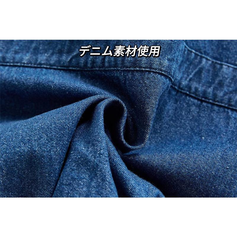 長袖 ロンパース デニム素材 女の子男の子 オールインワン 子供 服 カッコイイ 可愛い 熊さん キッズ 赤ちゃん オシャレ 写真 着替えやすい オムツ着替え |  | 06