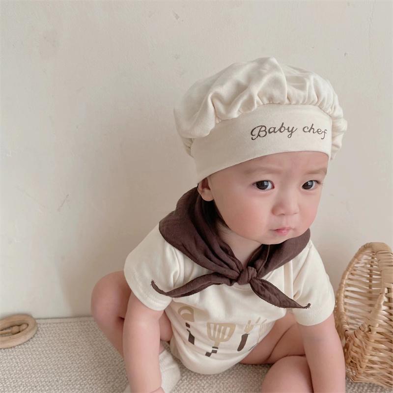 長袖半袖 ロンパース コック 綿素材 女の子男の子 二点セット 衣装  服 帽子 ハロウィン 可愛い フワフワ キッズ 赤ちゃん オシャレ 子ども かわいい |  | 05