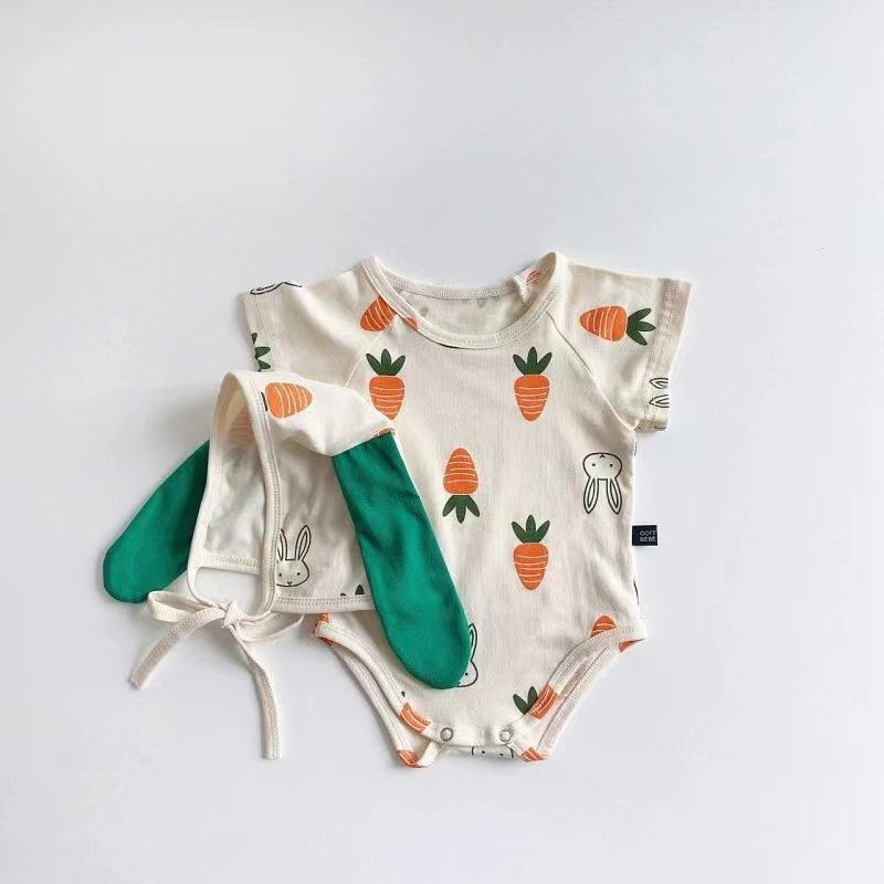 半袖 ロンパース ウサギ 兎 綿素材 女の子男の子 二点セット 衣装 ベビー カバーオール 子供 服 帽子 ハロウィン 可愛い フワフワ キッズ |  | 04