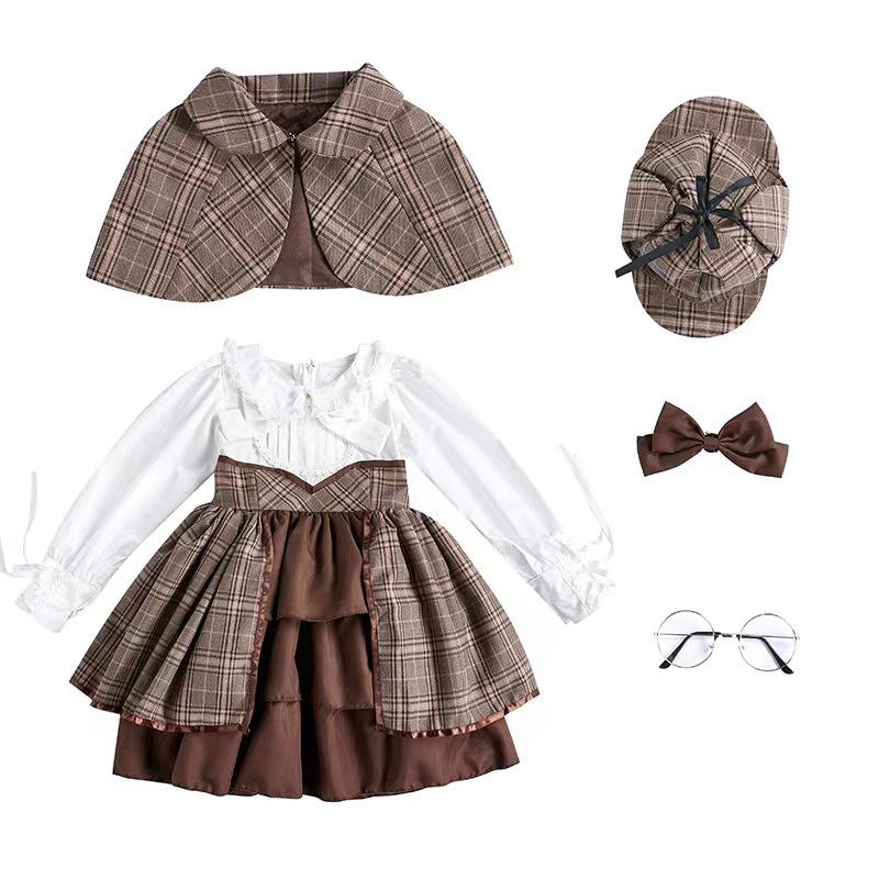 ワンピース ロリータ 長袖 制服 コスプレ ロリータ 探偵 大きいサイズ 女装 森ガール 学園 可愛い服 jk 制服 セット cosplay lolita |  | 01