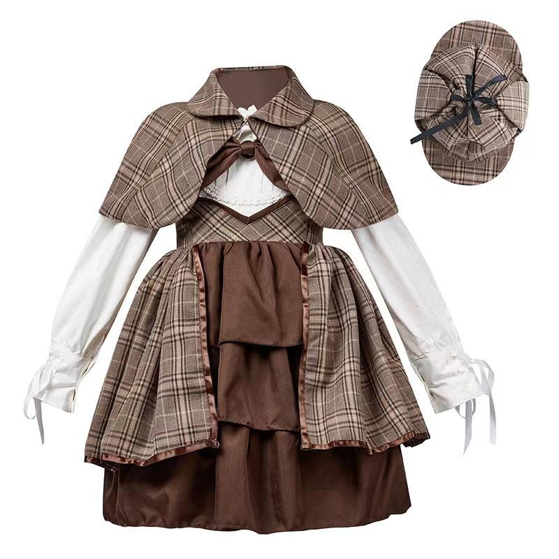 ワンピース ロリータ 長袖 制服 コスプレ ロリータ 探偵 大きいサイズ 女装 森ガール 学園 可愛い服 jk 制服 セット cosplay lolita |  | 02