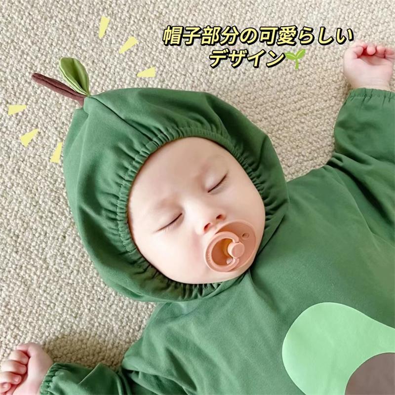 長袖ハロウィン 衣装 ロンパース ベビー アボカド カバーオール 子供 緑 服 帽子 デビル 悪魔 コスプレ キッズ 仮装 子ども かわいい 面白い 写真 |  | 02