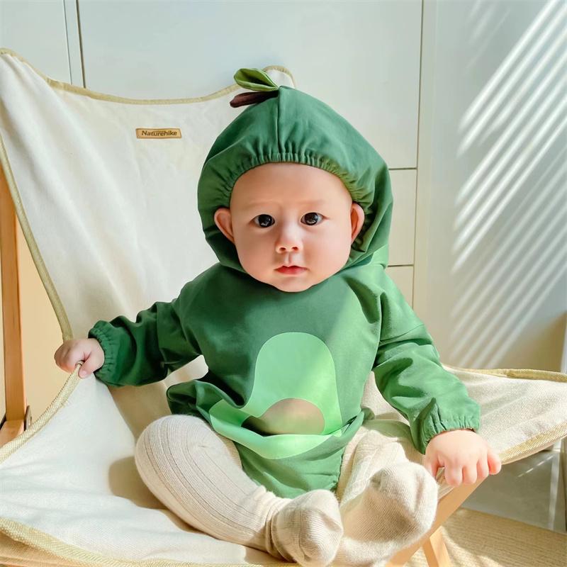 長袖ハロウィン 衣装 ロンパース ベビー アボカド カバーオール 子供 緑 服 帽子 デビル 悪魔 コスプレ キッズ 仮装 子ども かわいい 面白い 写真 |  | 05