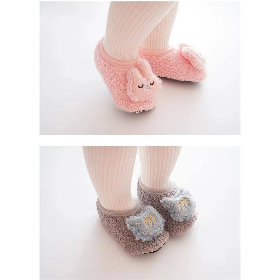 子供 キッズ 冬用 滑り止め 0~4歳 部屋用 室内 靴下 ソックス トッキング 綿 保温 防寒 防臭 冬秋適用 ふわふわ 冷え性対策 かわいい 立体 おしゃれ |  | 07