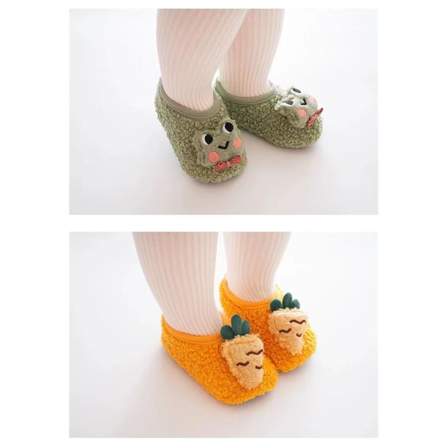 子供 キッズ 冬用 滑り止め 0~4歳 部屋用 室内 靴下 ソックス トッキング 綿 保温 防寒 防臭 冬秋適用 ふわふわ 冷え性対策 かわいい 立体 おしゃれ |  | 09