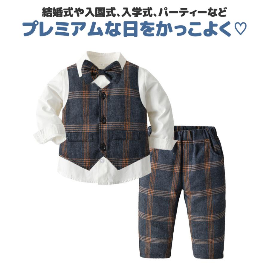 入園式 子供服 男の子 キッズ フォーマル スーツ ブレザー ベビー服 3