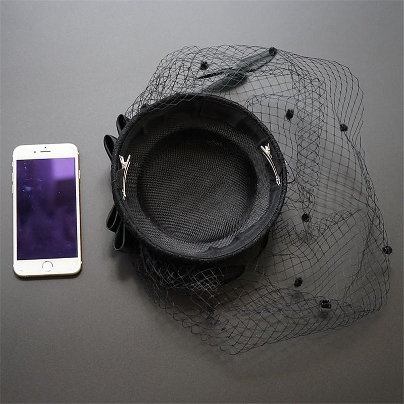 トーク帽　フォーマルウェディングヘッドドレス ブライダル 結婚式　髪飾り　カクテル帽　演出　演奏会　シンプル　ベール 髪飾り　th036h |  | 05