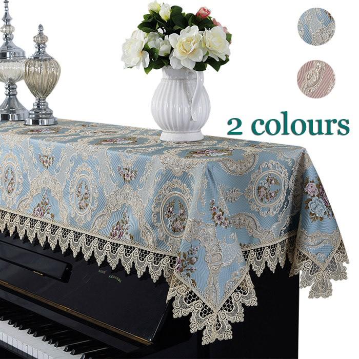 ピアノトップカバー ピアノカバー アップライトピアノ用ピアノトップカバー アップライト ピアノカバー ブル ピンク0cm X 90cm 刺繍 上品 レース柄 Ws259z Ws259z Cute Family 通販 Yahoo ショッピング