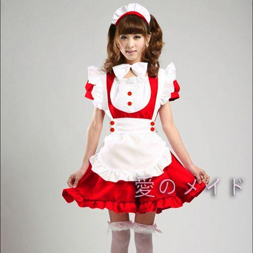 妖狐/僕SS風メイド服 喫茶店風エプロン メイド制服 コスプレ衣装 メイド服 コスチューム 全7色 ZF007 |  | 05