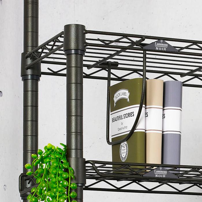 ポール径25mm ルミナス ノワール 5段 No6018 5 スチールラック ハンマートーン塗装 メタルラック メッシュラック 防錆 傷に強い ブルックリンスタイル Bw Dou No6018 5 家具のビッグウッドヤフー店 通販 Yahoo ショッピング