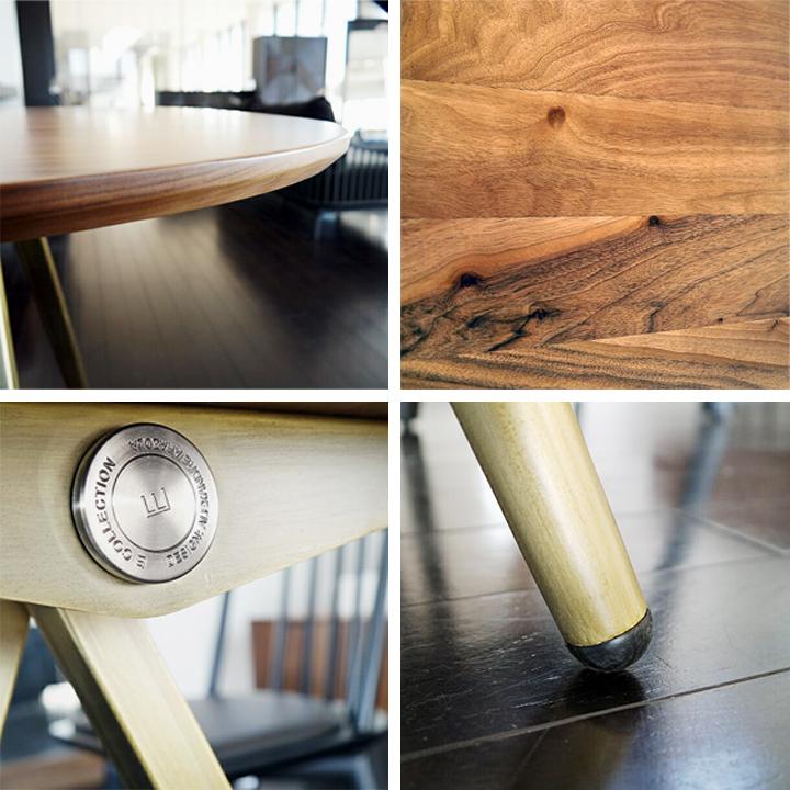 エスク テーブル EQ TABLE ダイニングテーブル 食卓テーブル 160cm ウォールナット 個性的 デザイン レトロ アンティーク ビンテージ GART MOSH ガルト モッシュ｜bigwood｜06