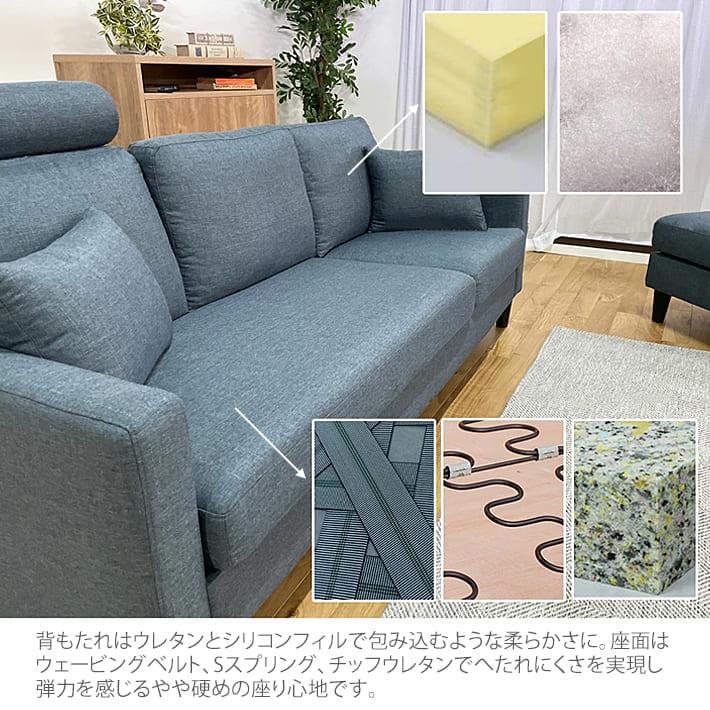 カウチソファ ソファ ソファー カウチ スツール オットマン 3人 カウチソファ ソファ ソファー カウチ スツール オットマン 3人