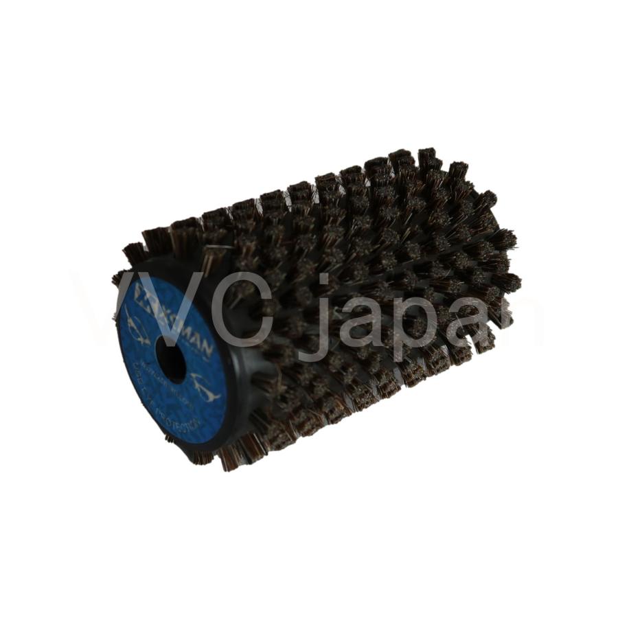 スノーボード（スキー）ワックス掛けブラシ　回転ブラシセット ベアリング入りハンドル ブラシ３個セット ナイロン 馬毛  コルク |  | 06