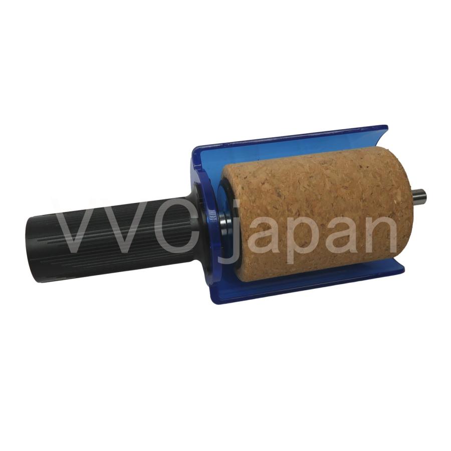 スノーボード（スキー）ワックス掛けブラシ　回転ブラシセット ベアリング入りハンドル ブラシ３個セット ナイロン 馬毛  コルク |  | 04