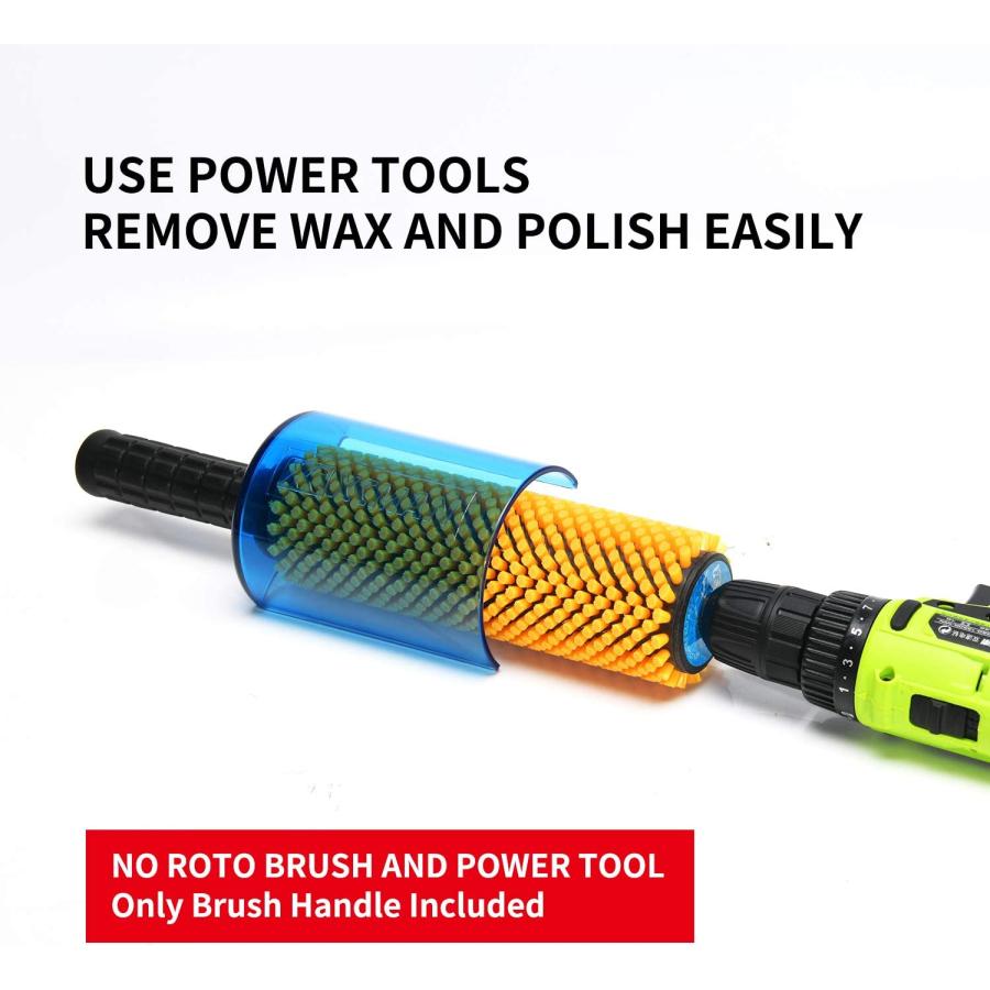 XCMAN スノーボード ロト ブラシ コントローラ ハンドル 200mm 長さ 10mm シャフト サフティ シールド 互換性 すべて 10mm ヘックス ロト ブラシ付 |  | 08