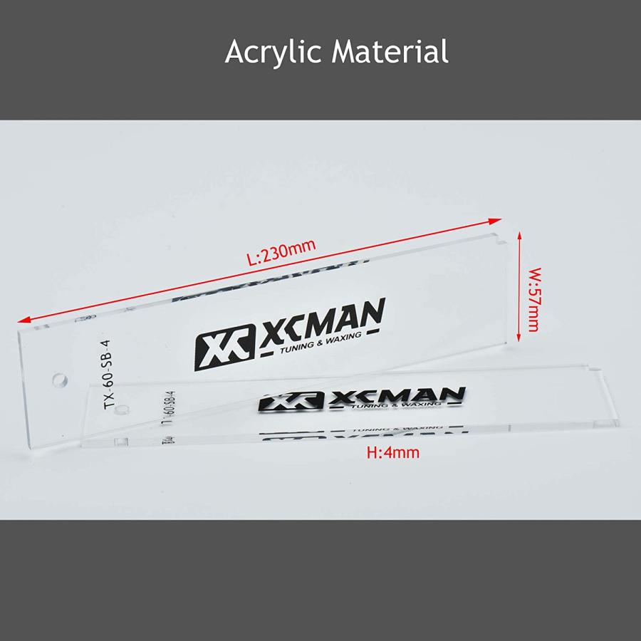 XCMANフリーライドスキー＆スノーボードベースワックスプラスチックスクレイパー4ミリメートル厚-エッジクリーニング2ピースのコーナーノッチ - 2pcs |  | 04
