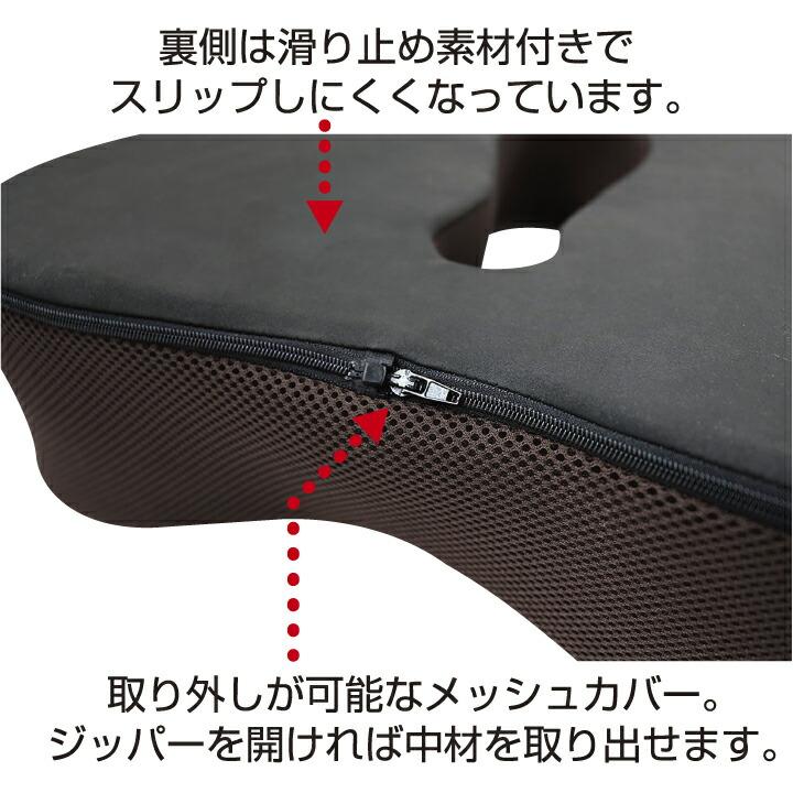 座布団 クッション 椅子 蒸れない 低反発 40×40cm オフィス 車 運転