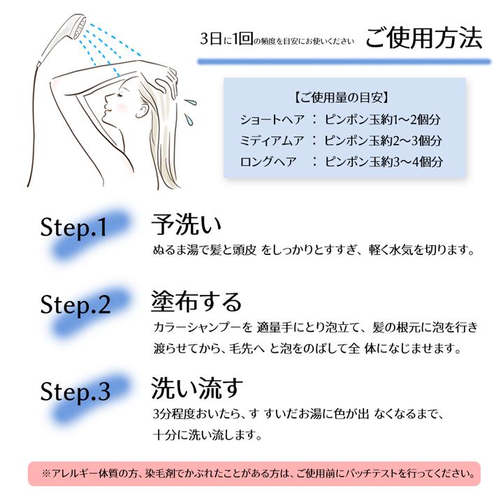 ヘアカラー シャンプー 450g 1袋 白髪染め トリートメント ヘア