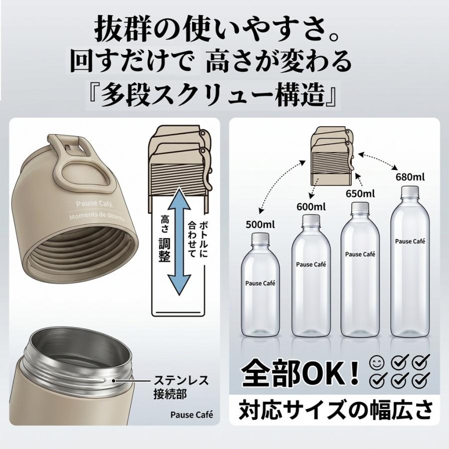 ペットボトルホルダー COLD&HOT 保冷 保温 500ml 650ml 対応