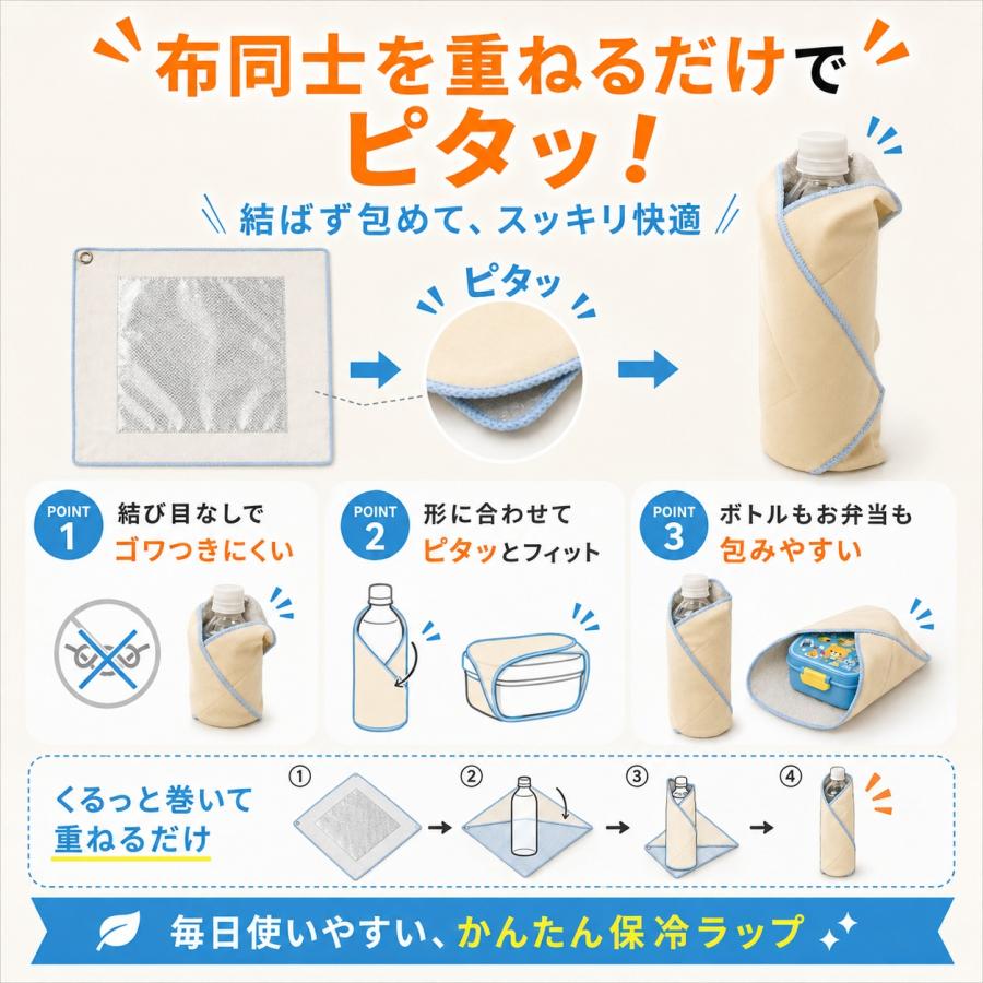 保冷 ペットボトル ランチクロス 保冷剤 お弁当 運動会 保冷バッグ