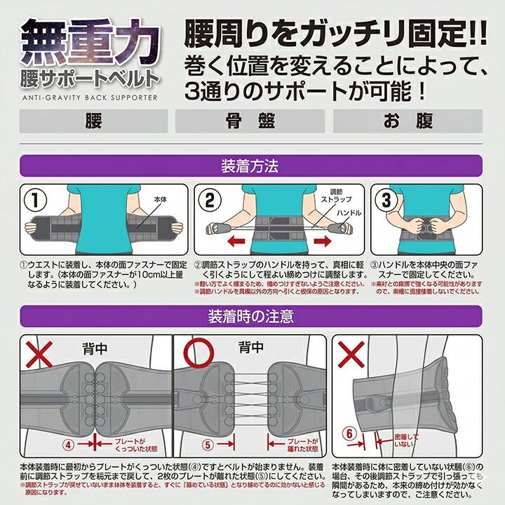 骨盤ベルト 腰ベルト サポーター 無重力 コルセット 腰 骨盤 姿勢