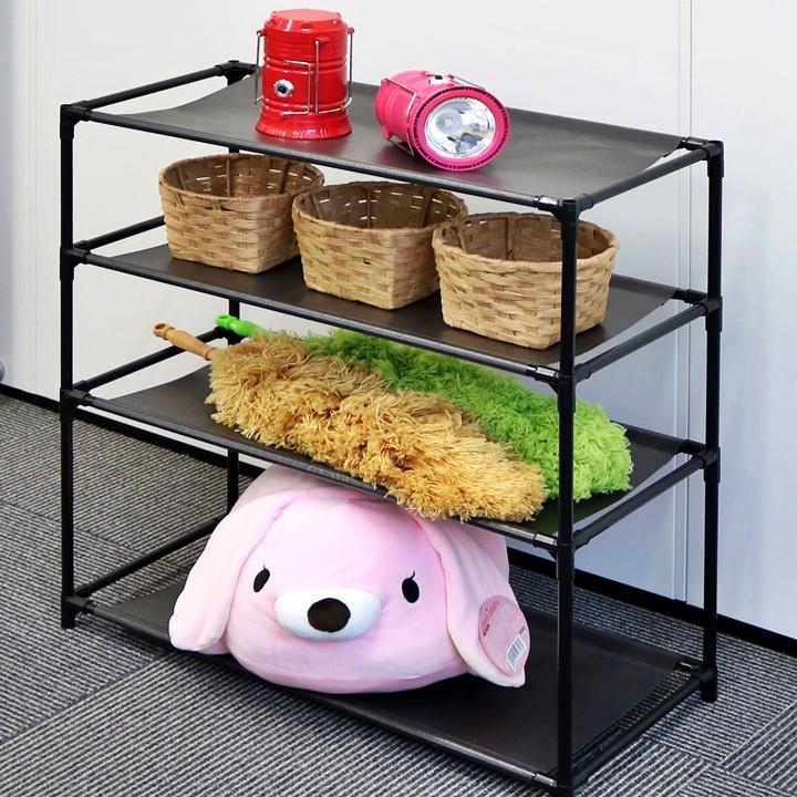 収納棚 ラック シンプル フリーラック 4段 幅57cm コンパクト 棚 小物