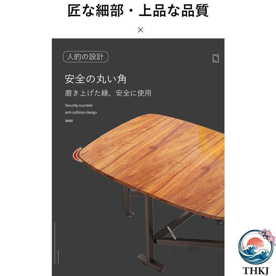 〈昭和レトロ〉木製折りたたみテーブル　大型（天板120×75㎝／高さ32.5㎝） ダイニングテーブル 木製テーブル 天板折りたたみテーブル 食卓