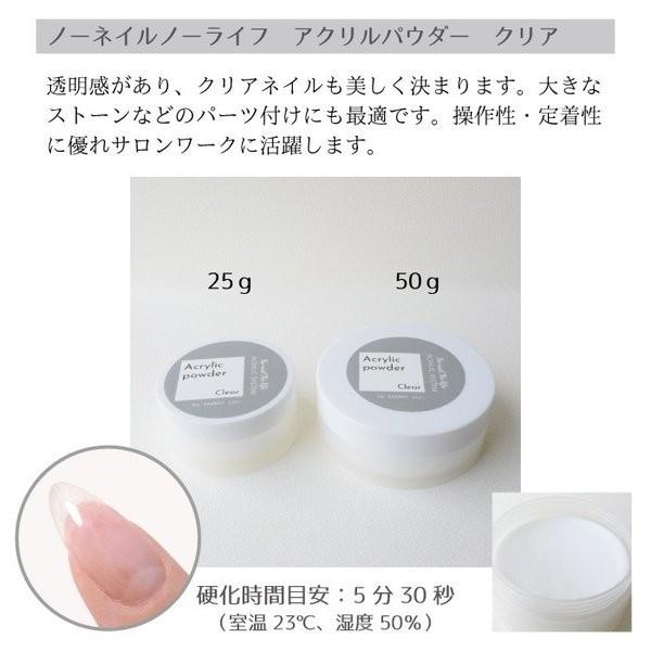 新発売 アクリルパウダー 国産 ノーネイルノーライフアクリリックシステム25g