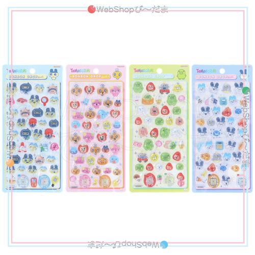 たまごっち ボンボンドロップ 4種 大人の図鑑 キラキラ オーロラ シール12点 たまごっち ボンボンドロップ 4種 大人の図鑑 キラキラ オーロラ