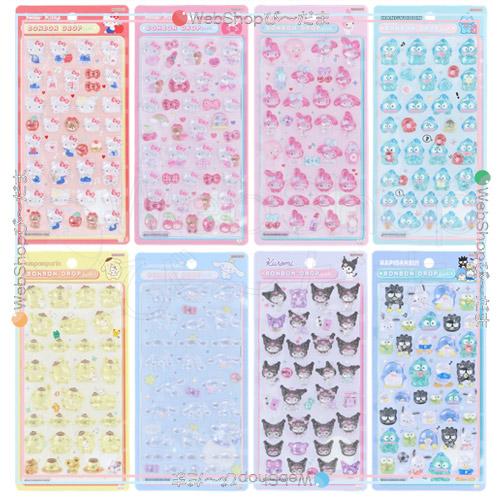 【バラ売り可能】※正規品　サンリオボンボンドロップシール　第一弾　まとめ売り サンスター文具 ボンボンドロップシール サンリオキャラクターズ 第1弾