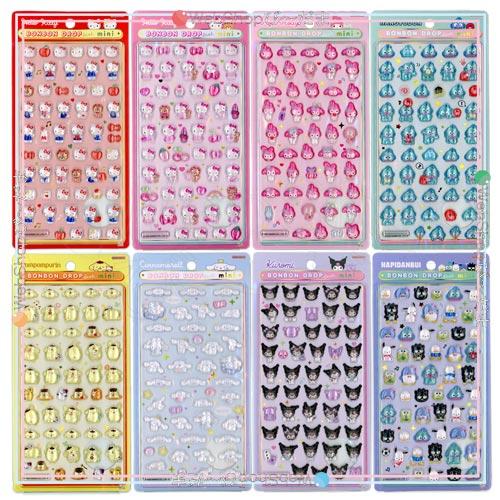 サンリオ ボンボンドロップシール全種 まとめ売り サンスター文具 ボンボンドロップシールmini サンリオキャラクターズ