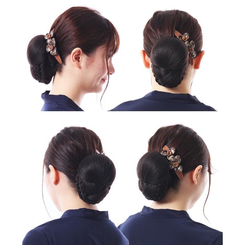 シニヨン ウィッグ 結い上げ ヘアアクセサリー 付け毛 着物 ヘアピース