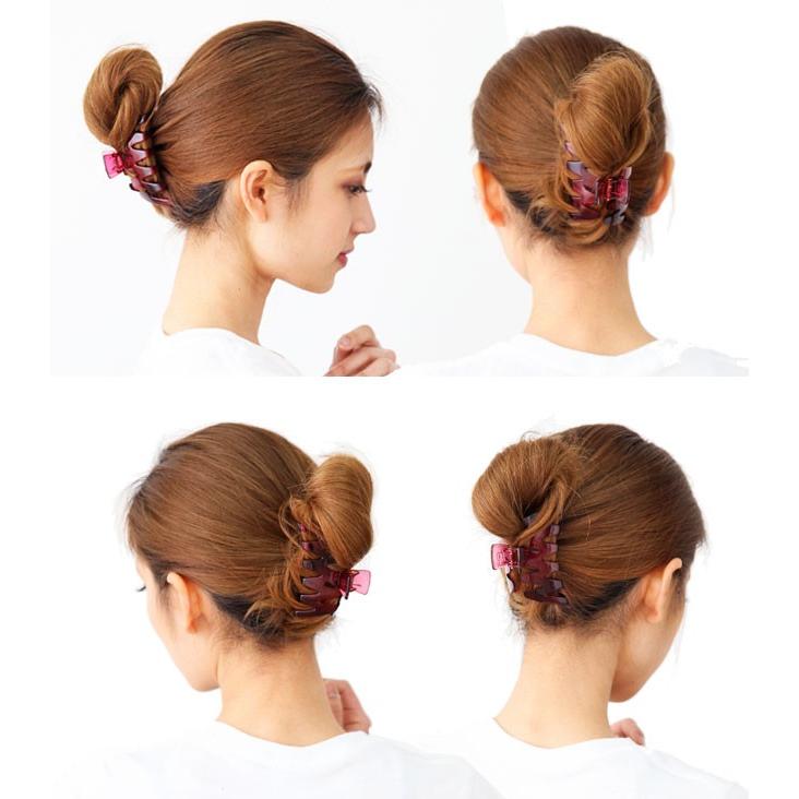 バンスクリップ L クリア W（ダブル） ヘアアクセサリー : 美人髪