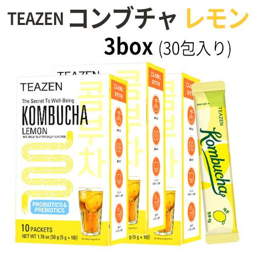 コンブチャ レモン 3BOX セット 10包入り BTS TEAZEN KOMBUCHA TENZEN