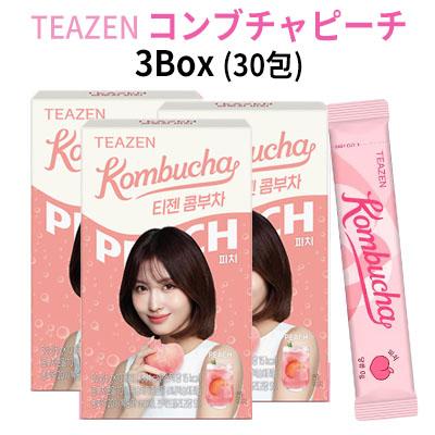 コンブチャ ピーチ 3BOX セット(10包入 X 3箱) TEAZEN BTS ジョングク