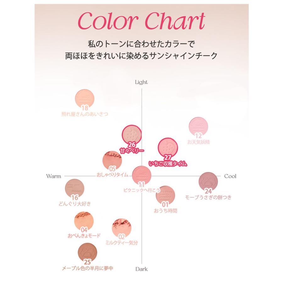 peripera（ペリペラ） チーク ピュア ブラッシュド サンシャイン