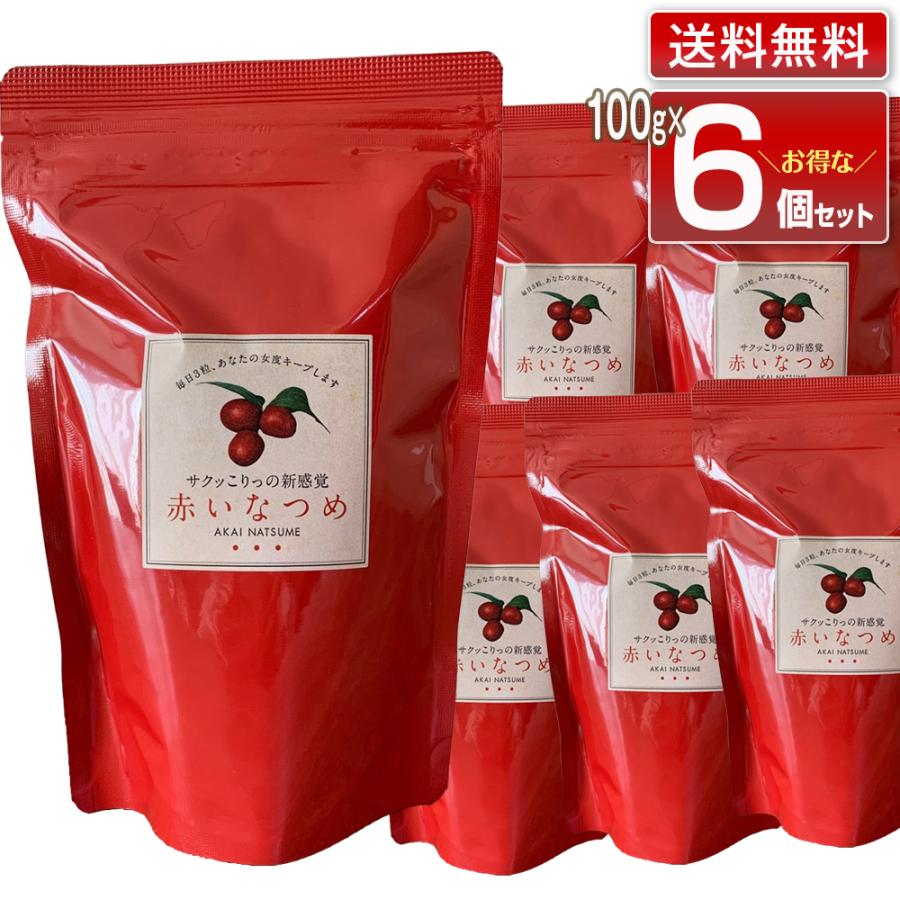 赤いなつめ 100g 6個セット｜マンジェリコン グランドフードホール
