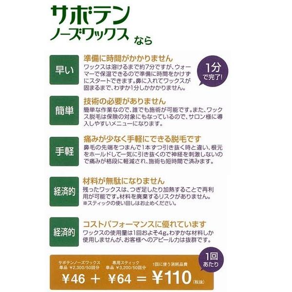 AIVIL（アイビル） サボテンノーズワックス 専用スティック100本 あす