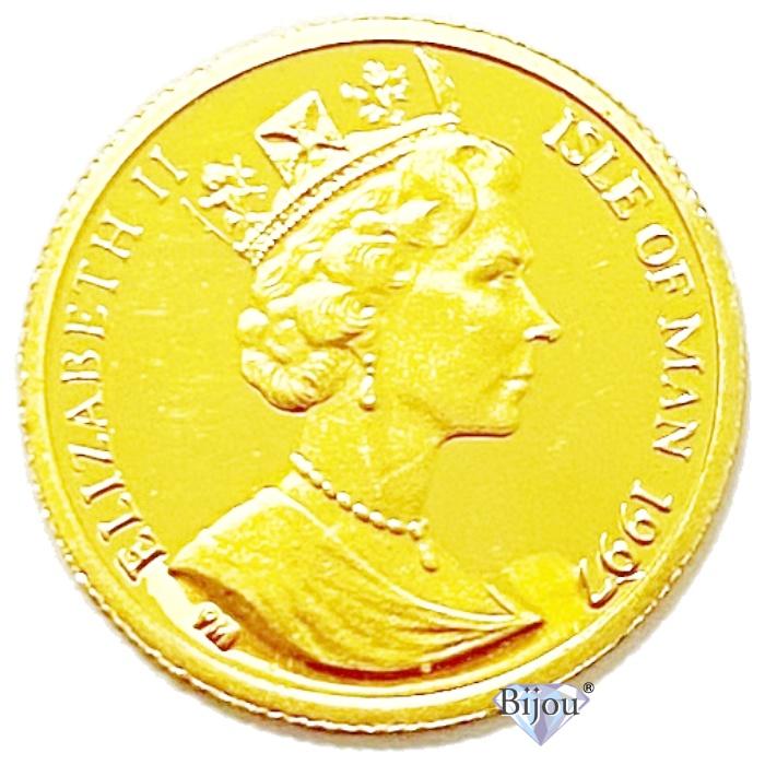 純金 マン島エンジェル金貨 1/20オンス 1.55g 流通品 1997年 K24 純金 マン島エンジェル金貨 1/20オンス 1.55g 流通品 1997年 K24