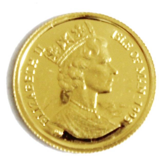 K24 マン島 キャット 金貨 コイン 1/25オンス 1.24g 1995年 ター