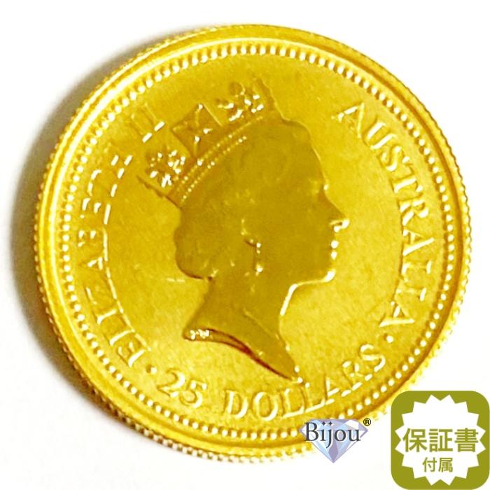 純金 カンガルー金貨 1/4オンス 7.77g 流通品 1991年 K24 24金 純金 カンガルー金貨 1/4オンス 7.77g 流通品 1991年 K24 24金