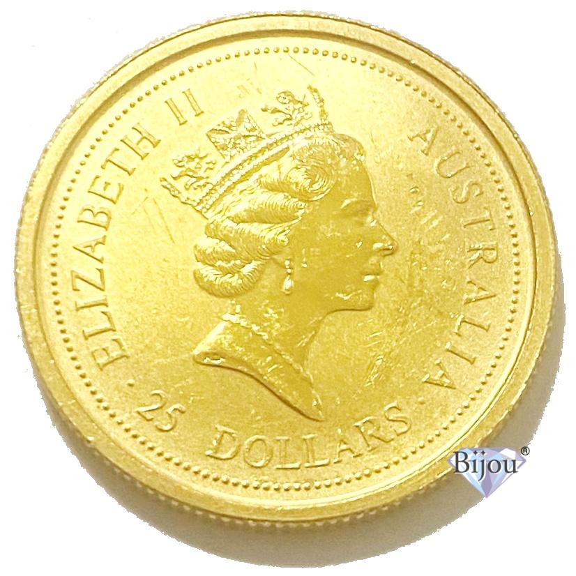 純金 カンガルー金貨 1/4オンス 7.77g 流通品 1995年 K24 24金 純金 カンガルー金貨 1/4オンス 7.77g 流通品 1995年 K24 24金