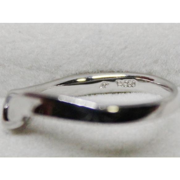 4℃ シンプル PT950 ダイヤ リング 7号 3.54g プラチナ : Bijou