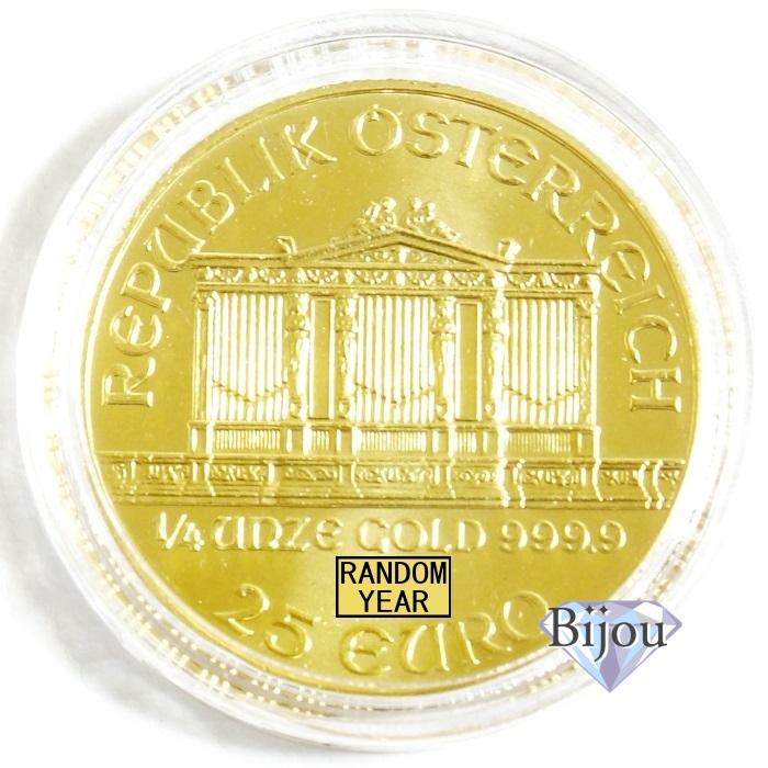 オーストリア ウィーン金貨 1/4オンス 7.77g 純金 24金 未使用品 オーストリア ウィーン金貨 1/4オンス 7.77g 純金 24金 未使用品