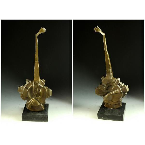 送料無料大人気ブロンズ像ギターピカソ43cm インテリア家具 置物