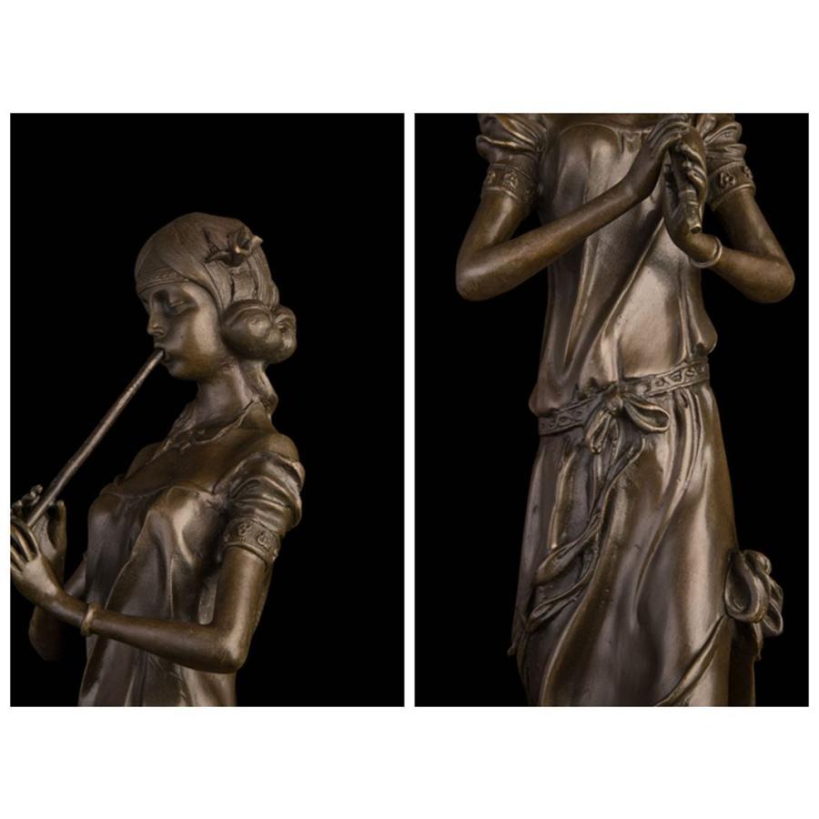 ブロンズ像 祈る乙女 インテリア家具 置物 彫刻 銅像 彫像 美術品